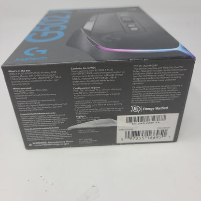 New LogiTech G502X Plus WIRELESS RGB GAMING MOUSE 910-006160