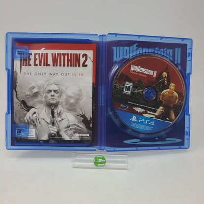 Lot of 5 Sony PS4 PlayStation 4 Games Battlefield Hardline Wolfenstein II Break