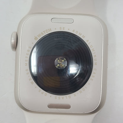 GPS Only Apple Watch SE 3 40MM Starlight Aluminum Starlight Sport Band MEH54LW/A