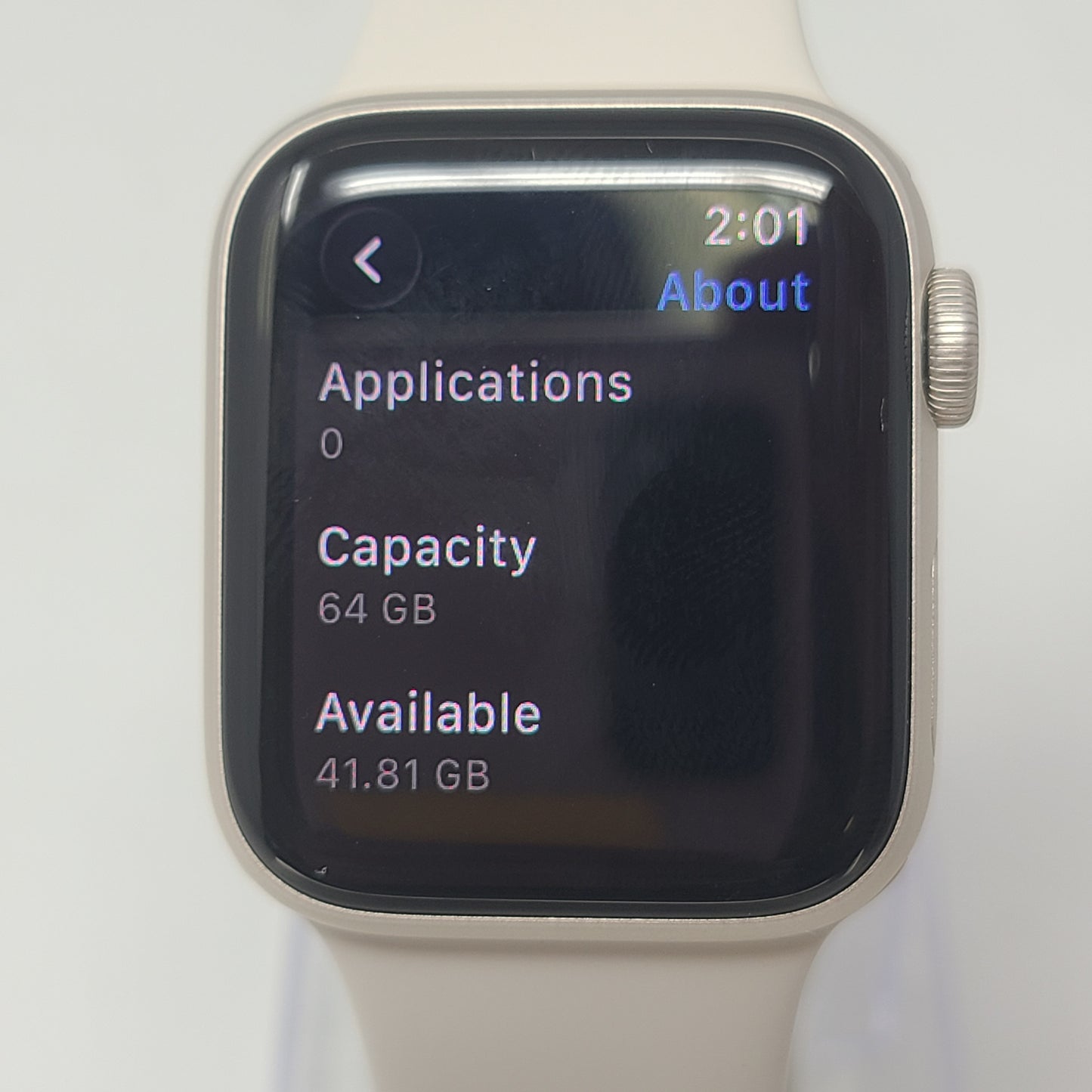 GPS Only Apple Watch SE 3 40MM Starlight Aluminum Starlight Sport Band MEH54LW/A