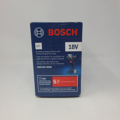 New Bosch Power Tools 18V Brushless ½" Mid Torque Impact Wrench