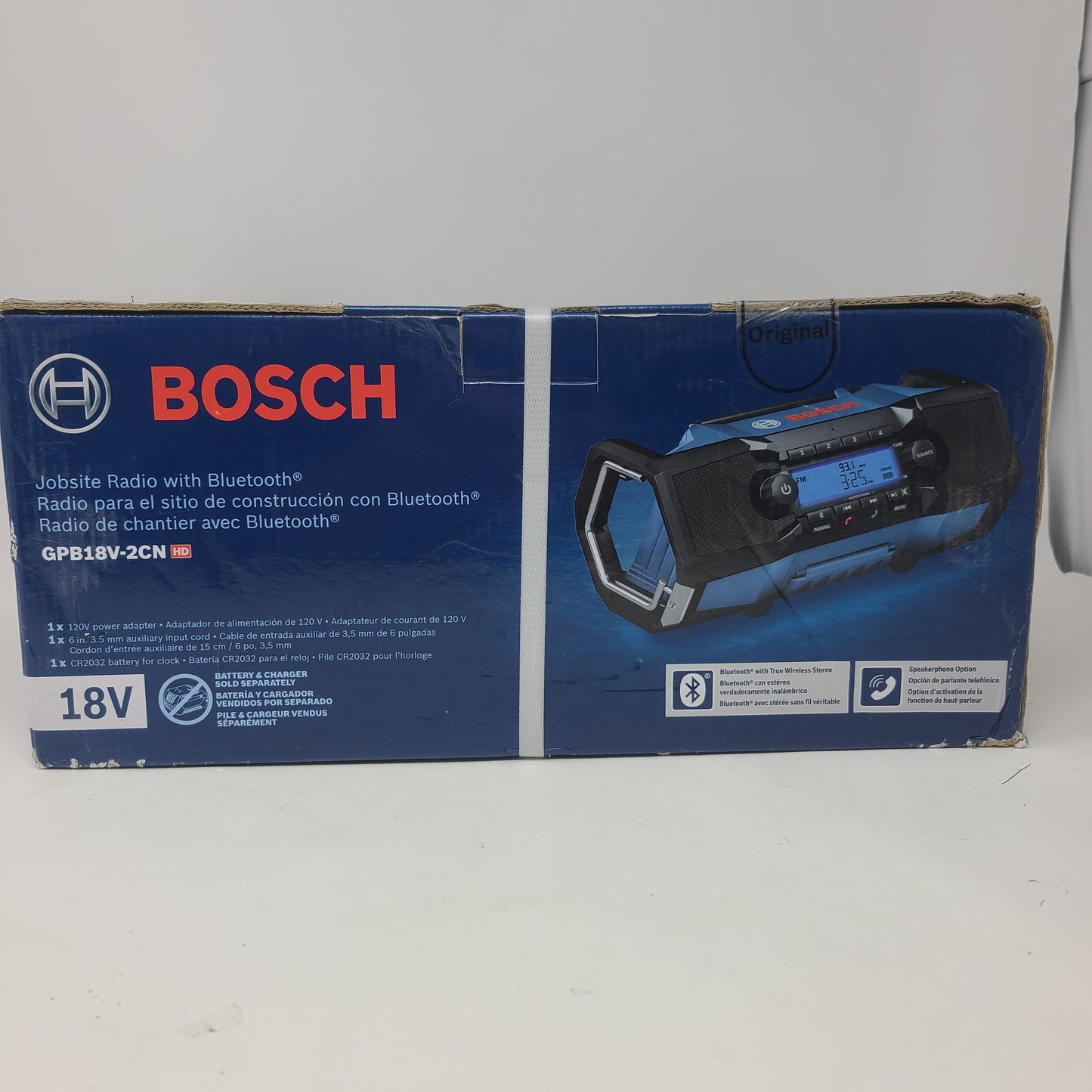 New Bosch 18V Compact Jobsite Radio w/ Bluetooth GPB18V-2CN