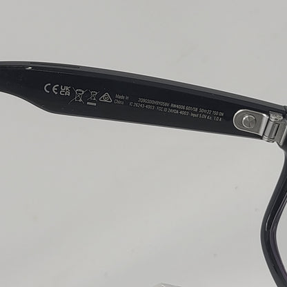 Ray-Ban Wayfarer Shiny Black Non-Polarized RW4006 AI Smart Glasses