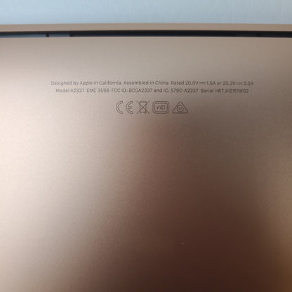 2020 Apple MacBook Air 13.3" M1 8C GPU 3.2GHz 8GB RAM 256GB SSD MGND3LL/A
