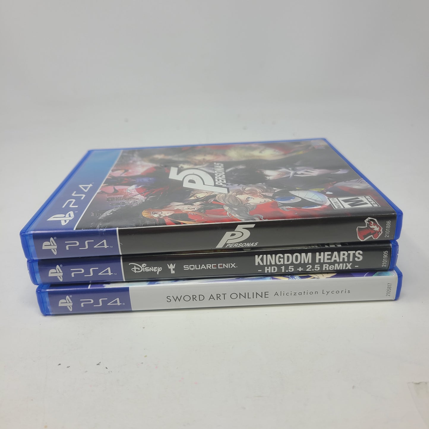 Lot of 3 : Sony PS4 Game Persona 5, Kingdom Hearts & Sword Art Online