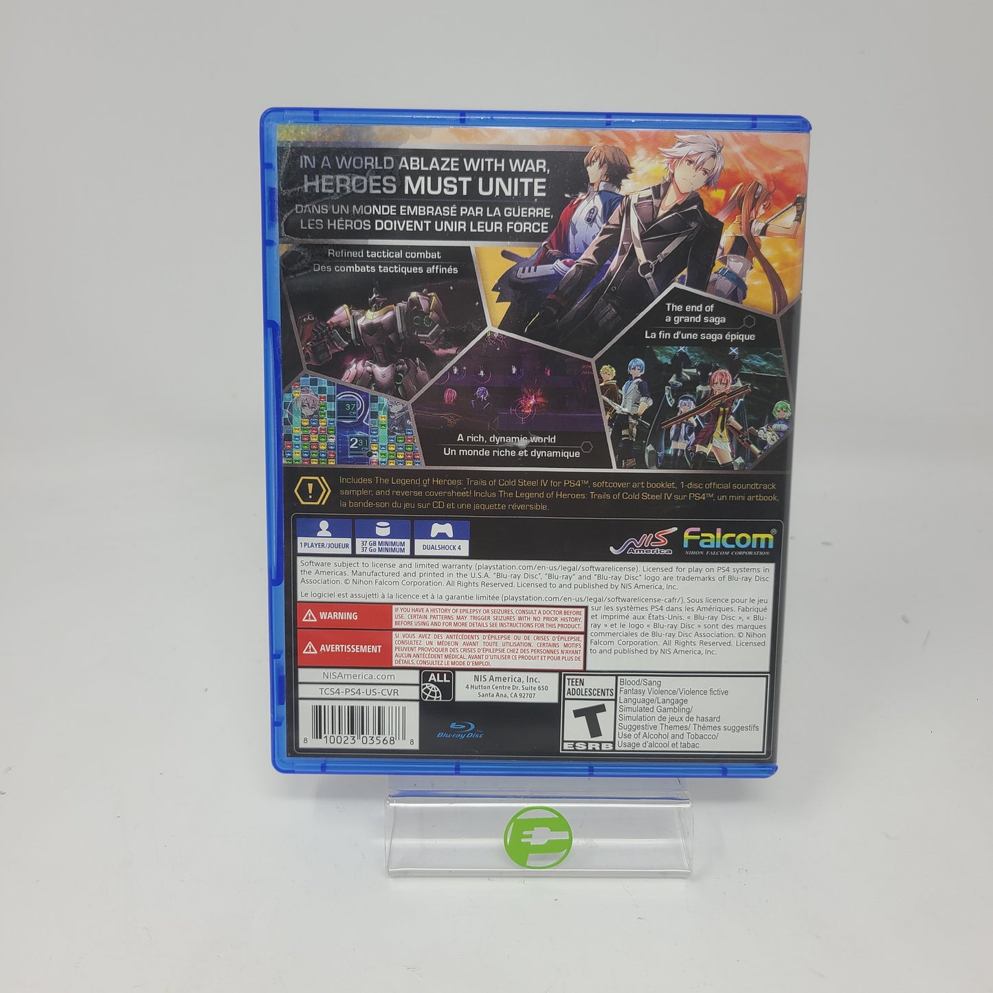 Legend of Heroes: Trails of Cold Steel IV (Sony PlayStation 4 PS4, 2020)