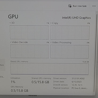 HP Victus NG1FHLR1 16.1 i5-11400H 2.7GHz 32GB RAM 256GB SSD GeForce RTX 3050 Ti