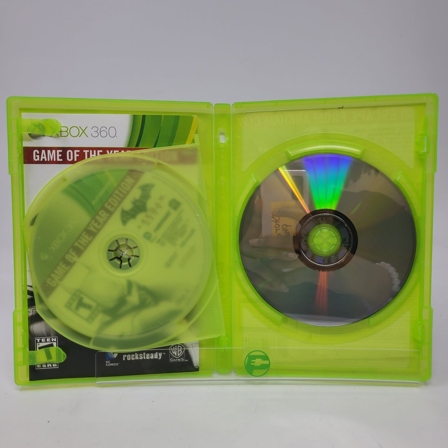 Lot of 2 Batman Arkham City & Arkham Asylum GOTY Platinum Hits Xbox 360 Games