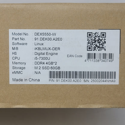 AOpen Digital Engine DEX5550-W Desktop Computer Intel Core I5 7th Gen I5-7300U 
