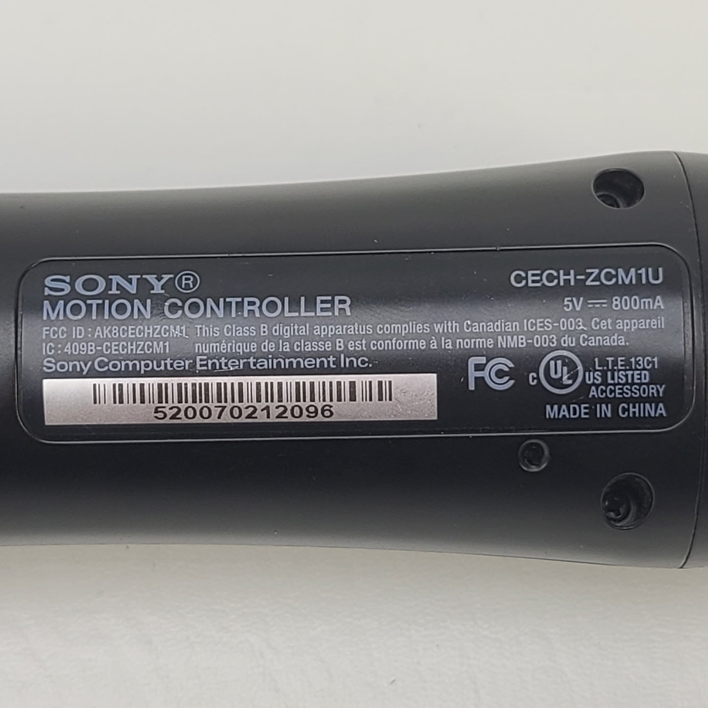 Sony PlayStation 3 PS3 Move Motion Controller Black CECH-ZCM1U