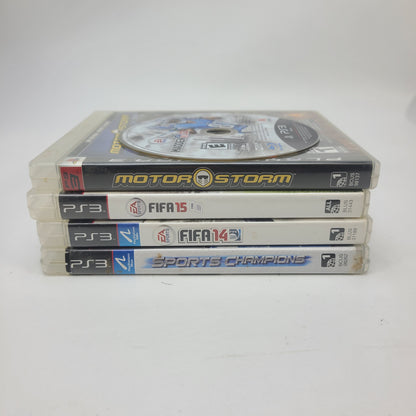 Lot of 5 Sony PS3 Game  MotorStorm FIFA 14 15 Madden 13 Sports Champions