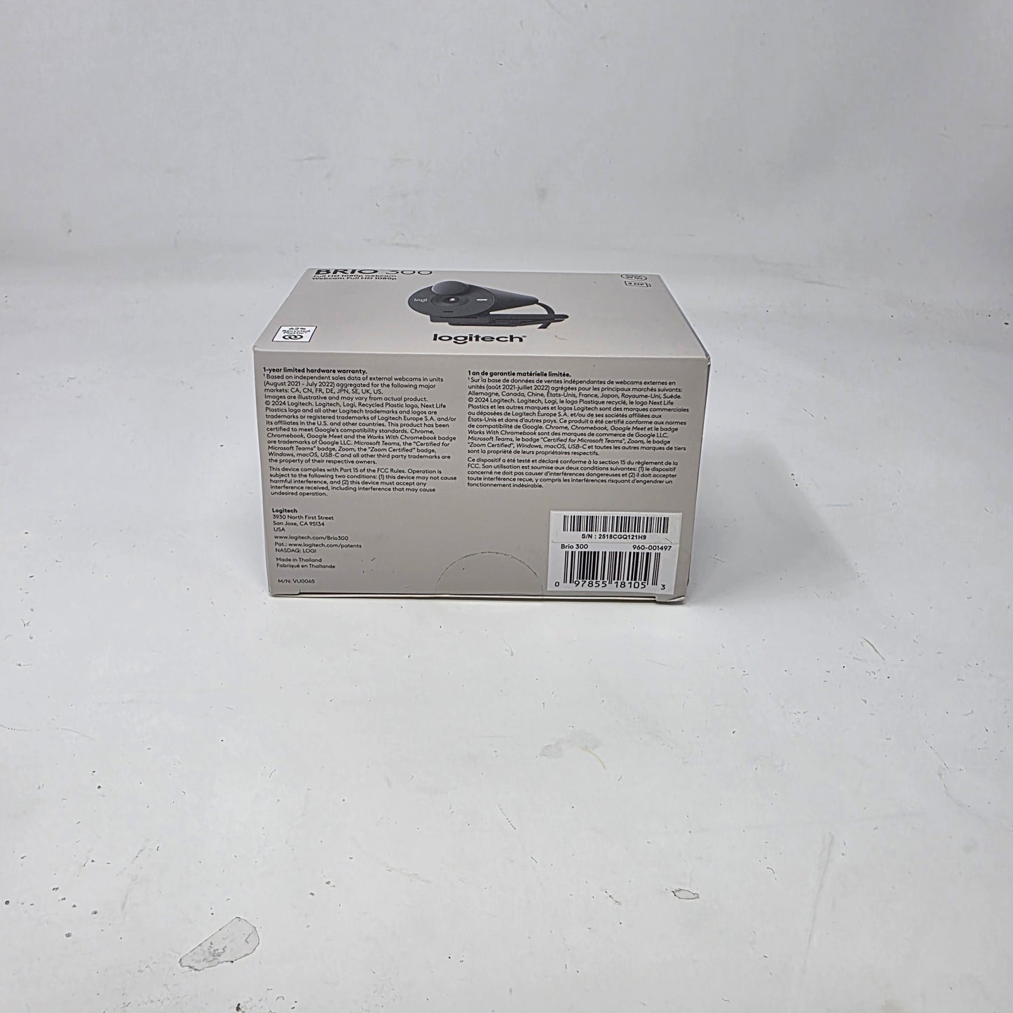 New LogiTech Brio300 Webcam  960-001497