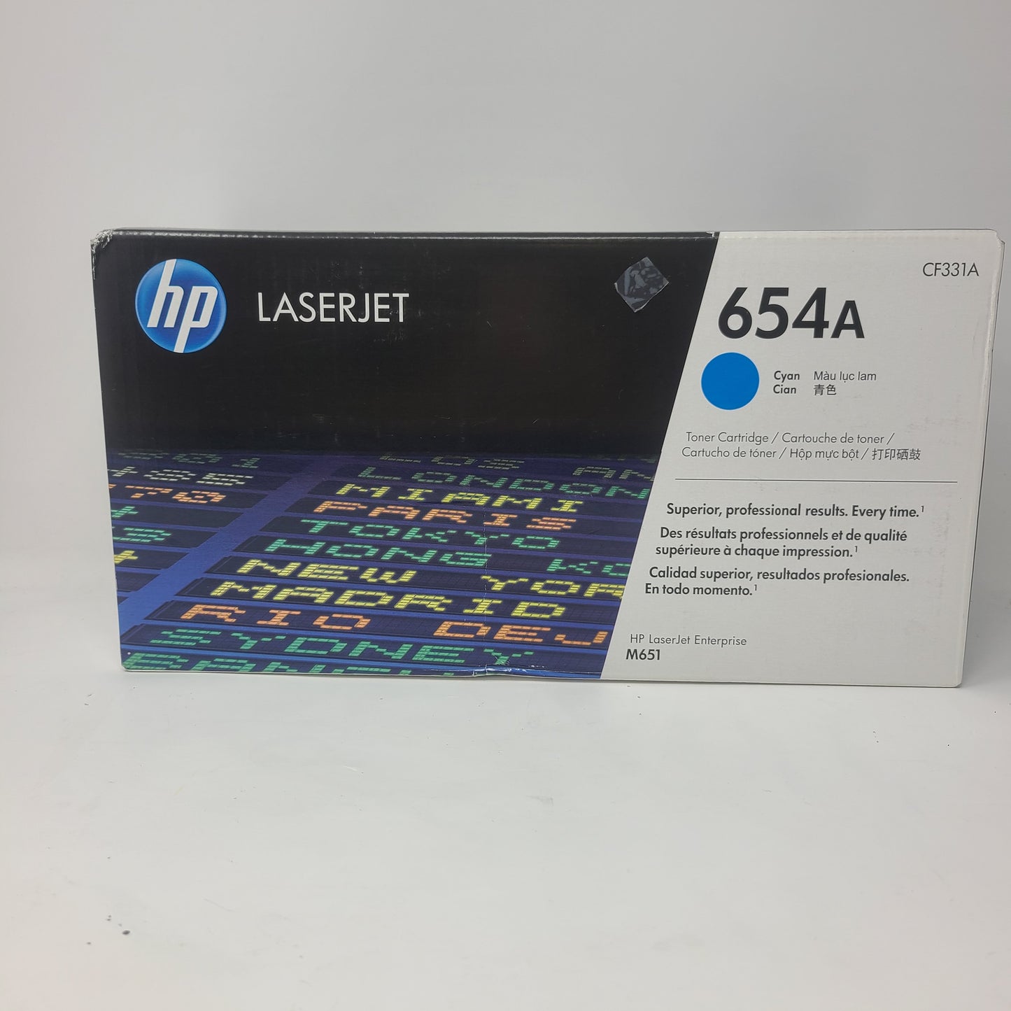 New HP 654A CF331A Cyan Original LaserJet Toner Cartridge Sealed