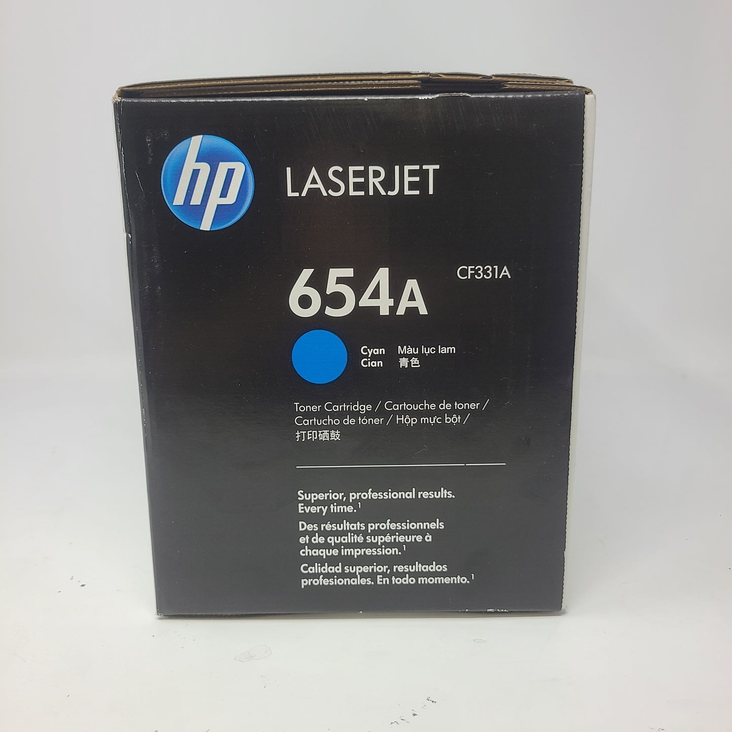 New HP 654A CF331A Cyan Original LaserJet Toner Cartridge Sealed