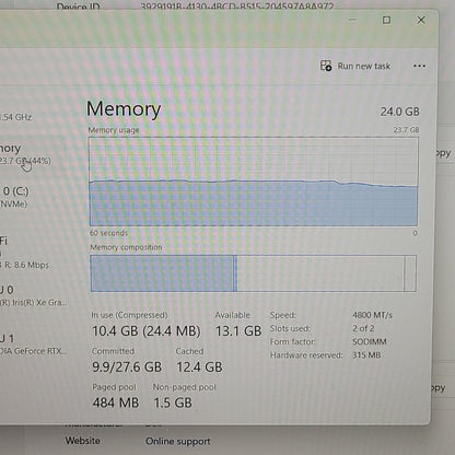 Dell Vostro 7620 16" i7-12700H 2.3GHz 16GB RAM 1TB SSD GeForce RTX 3050 Ti