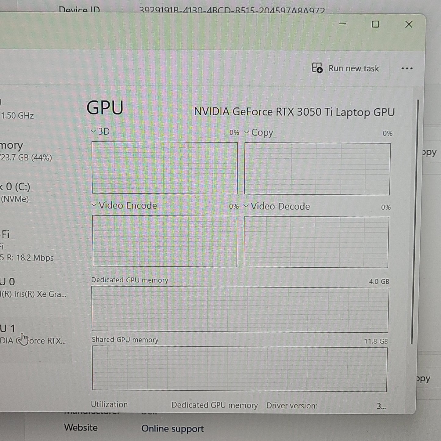 Dell Vostro 7620 16" i7-12700H 2.3GHz 16GB RAM 1TB SSD GeForce RTX 3050 Ti
