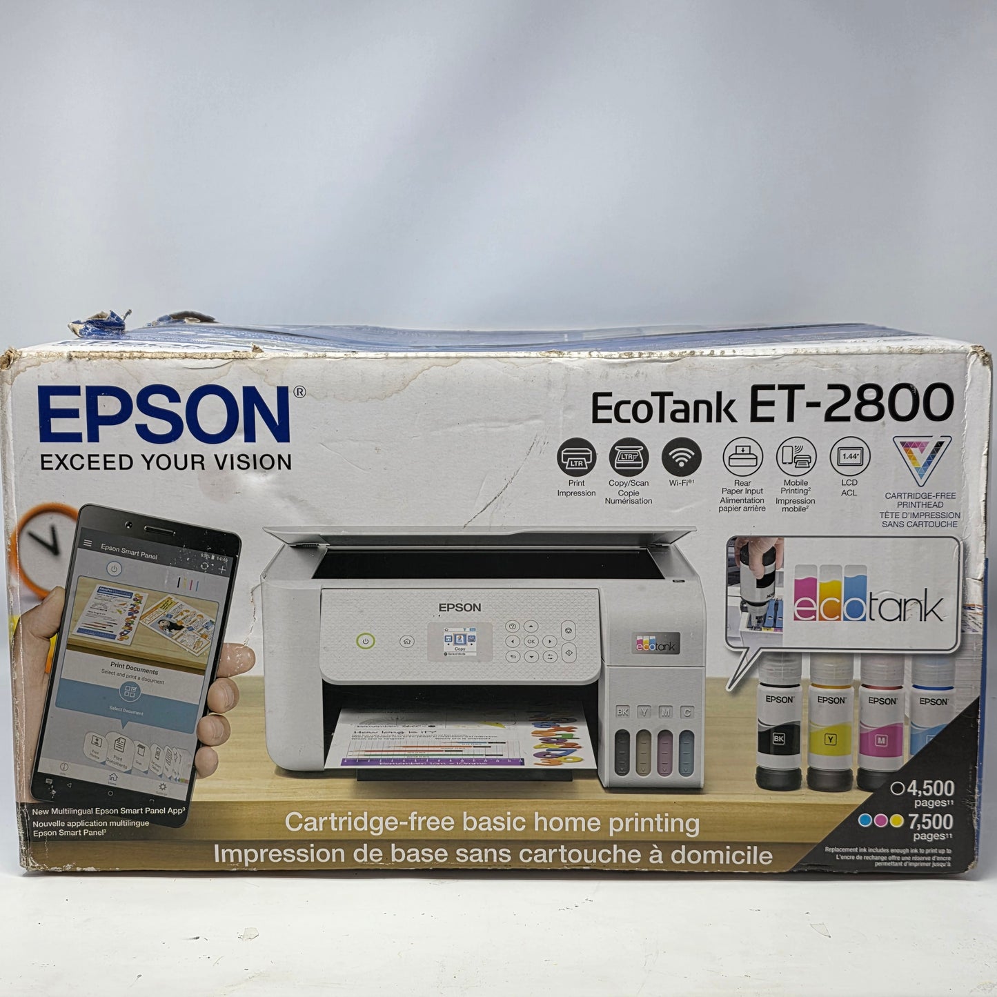 Epson EcoTank All In One InkJet Printer White ET-2800