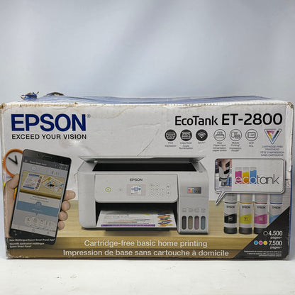 Epson EcoTank All In One InkJet Printer White ET-2800