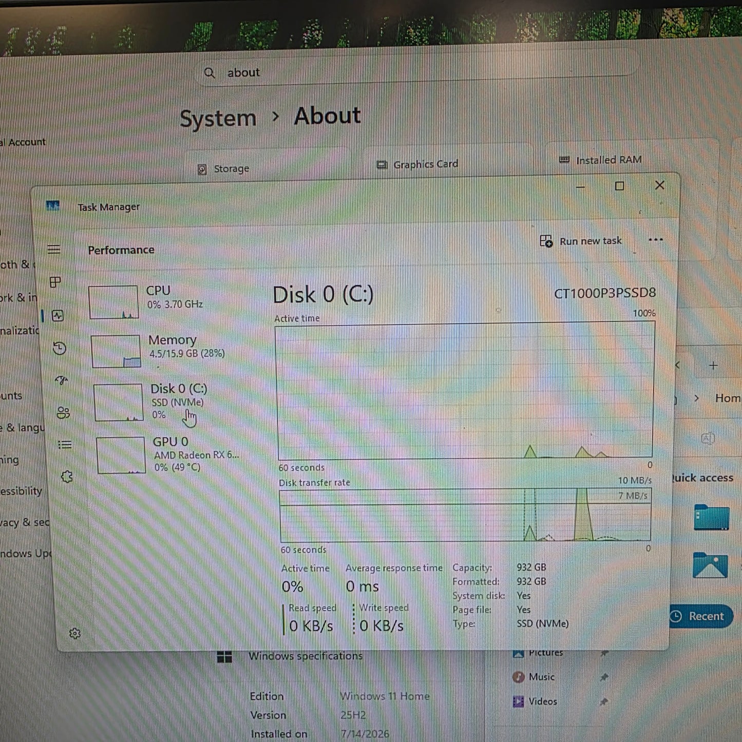 CyberPower Custom PC Ryzen 5 5500 3.60GHz 16GB RAM 1TB SSD AMD Radeon RX 6500 XT