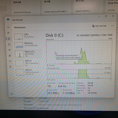 Omen Custom PC Ryzen 7 8700F 4.10GHz 16GB RAM 1TB SSD Nvidia GeForce RTX 5060 Ti