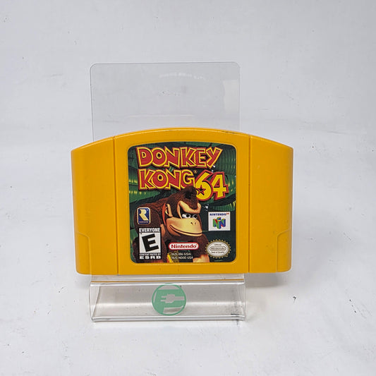 Donkey Kong 64 Nintendo 64 N64 Game Yellow Cartridge