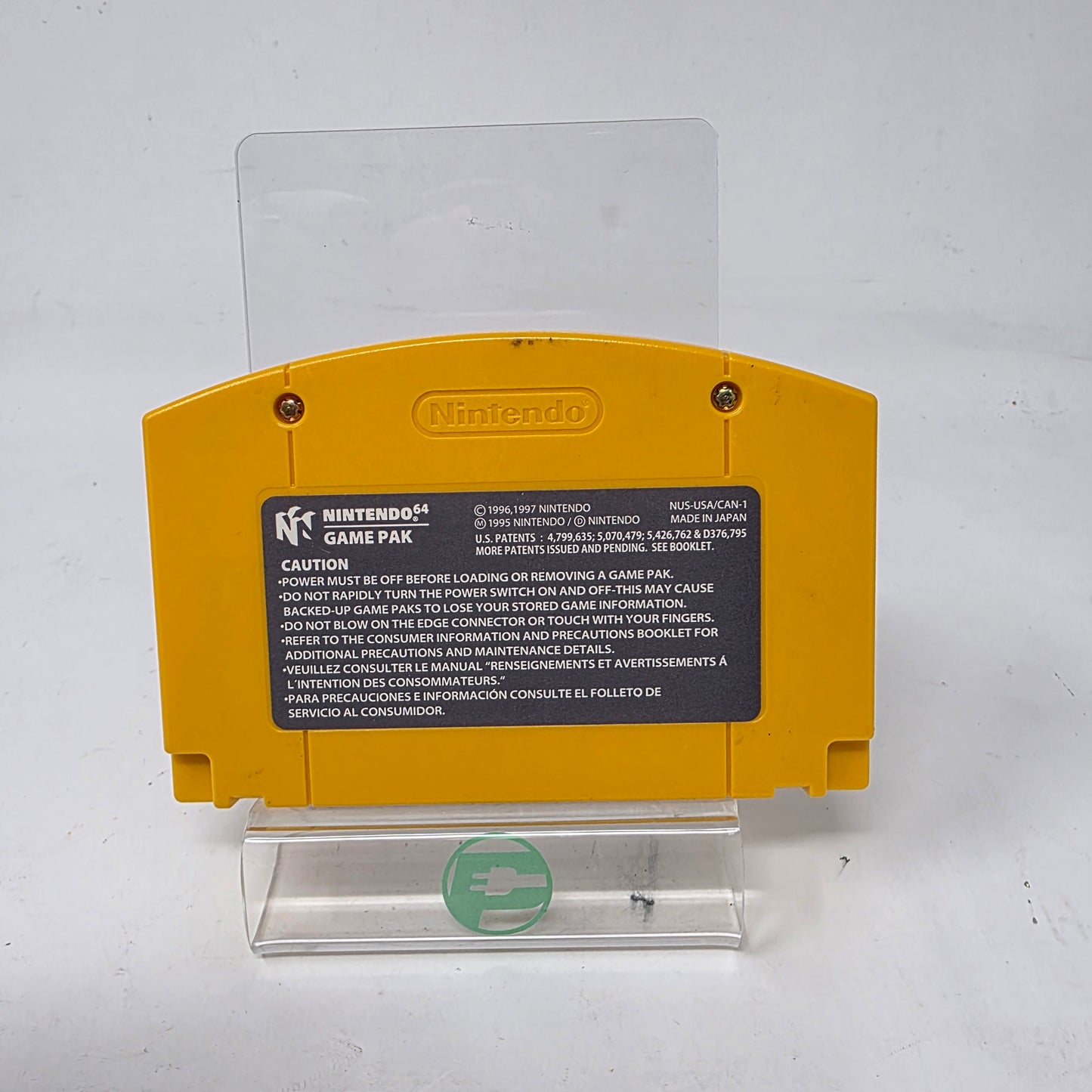 Donkey Kong 64 Nintendo 64 N64 Game Yellow Cartridge