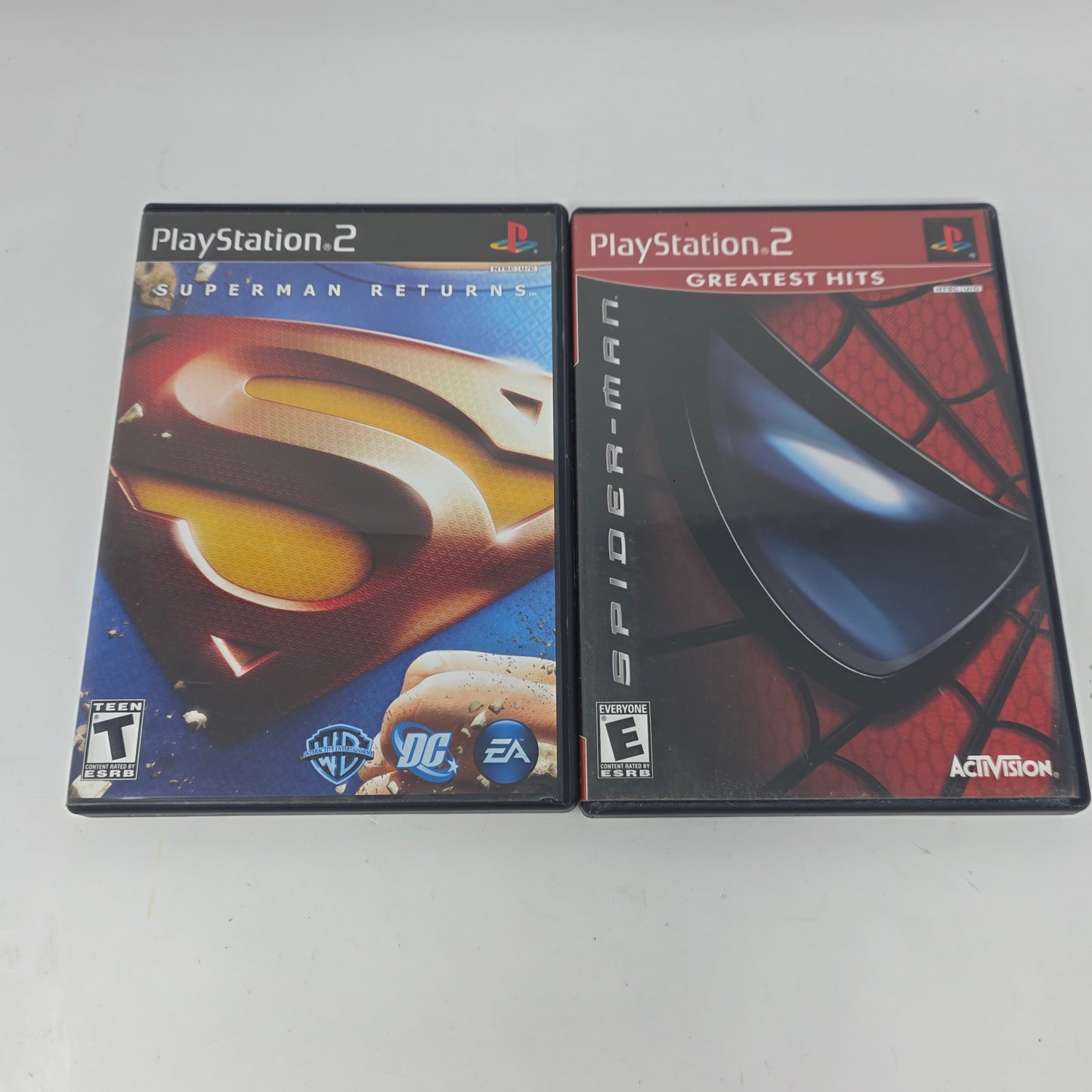 Lot of 2 Sony PS2 Games Spider-Man & Superman Returns