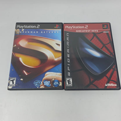 Lot of 2 Sony PS2 Games Spider-Man & Superman Returns
