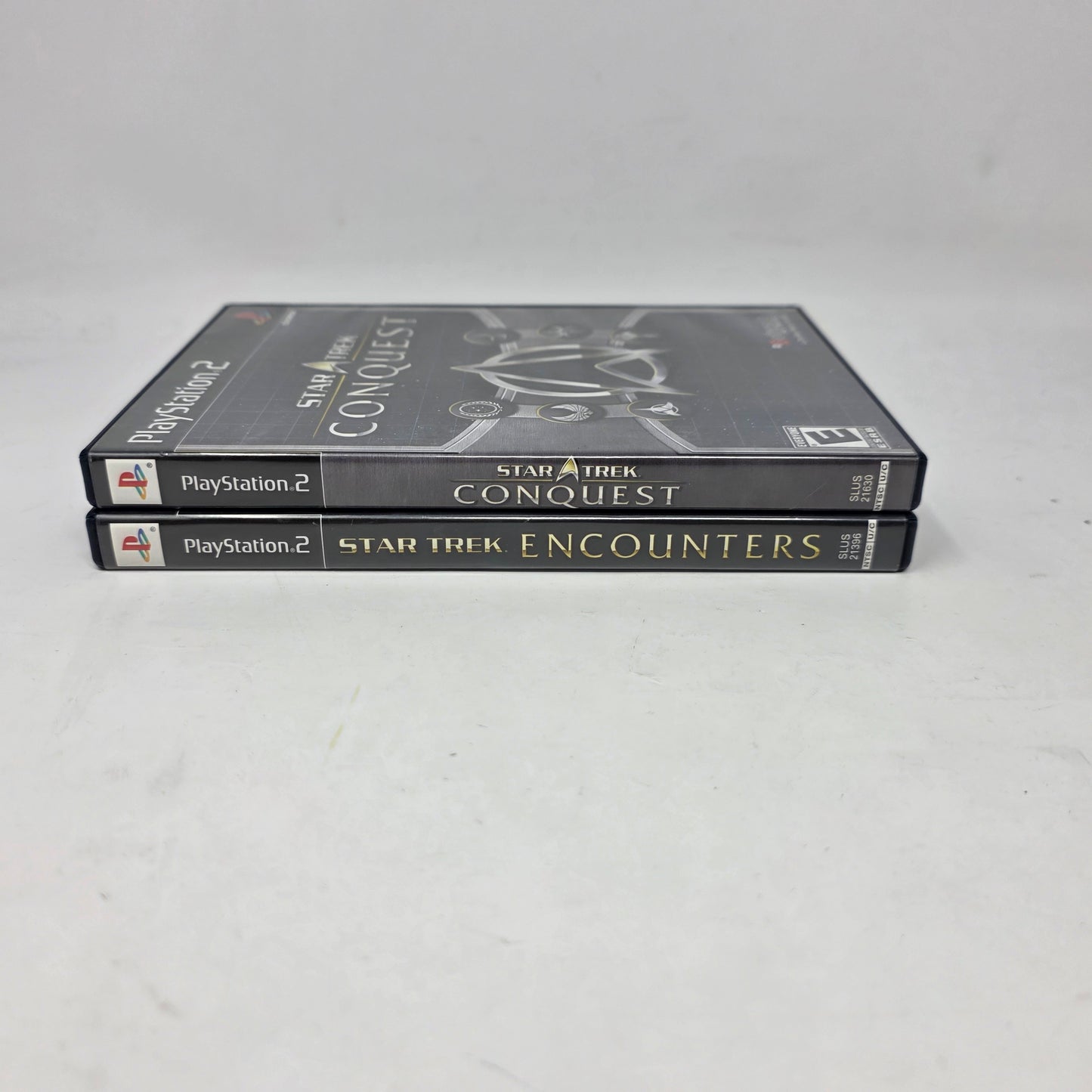 Lot of 2 Sony PS2 Games Star Trek Conquest & Encounters CIB