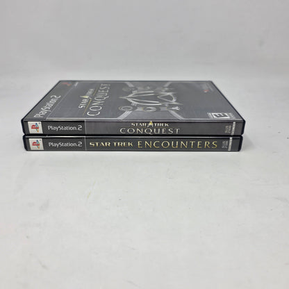 Lot of 2 Sony PS2 Games Star Trek Conquest & Encounters CIB