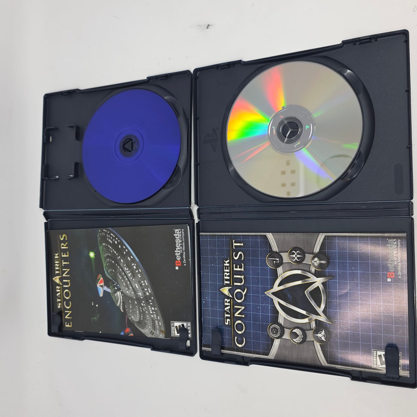 Lot of 2 Sony PS2 Games Star Trek Conquest & Encounters CIB