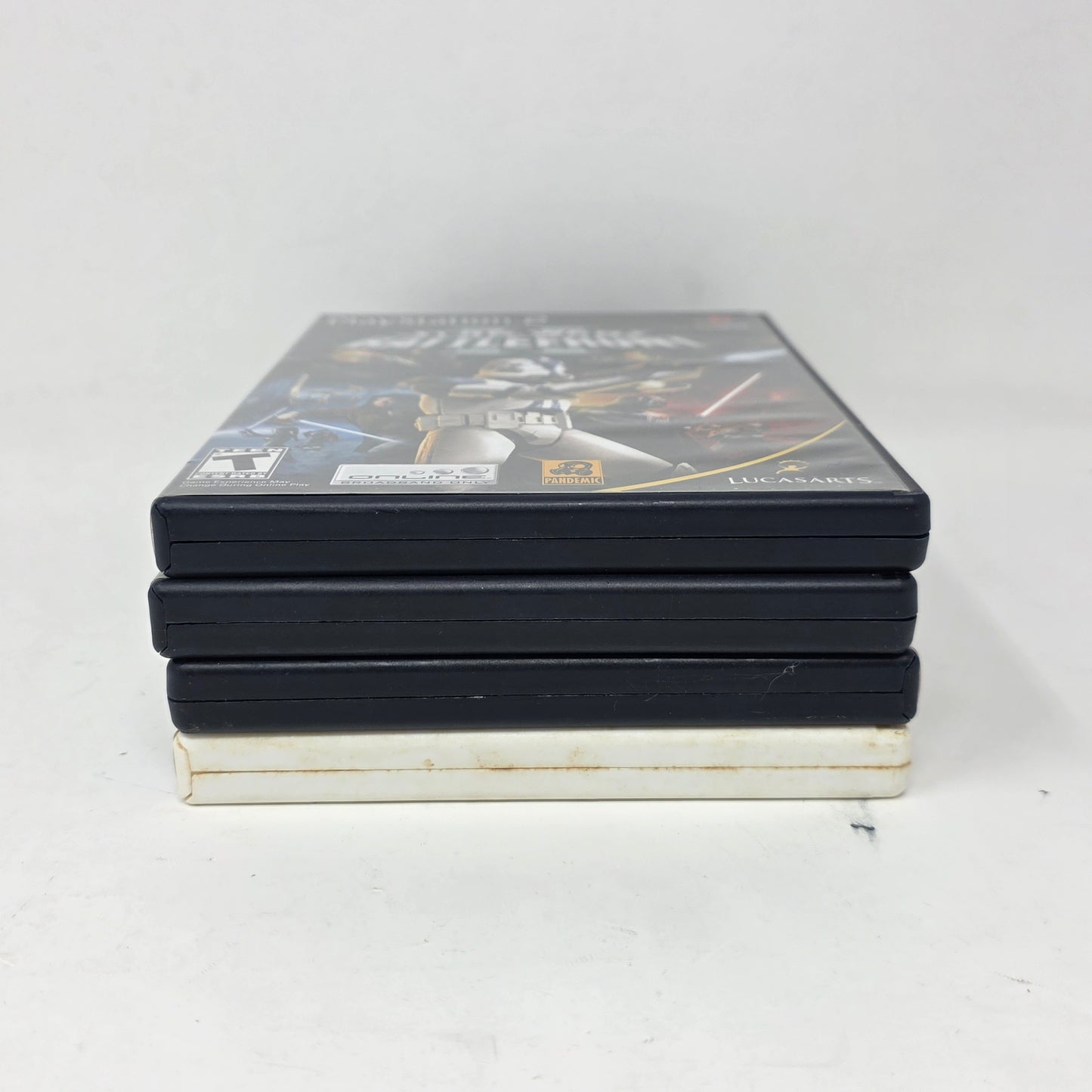 Lot of 4 Sony PS2 Games Star Wars Battlefront 1 & 2 Starfighter Jedi CIB