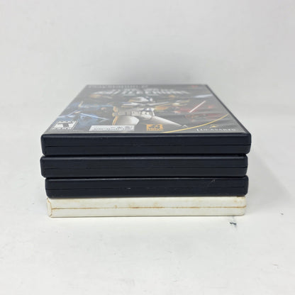 Lot of 4 Sony PS2 Games Star Wars Battlefront 1 & 2 Starfighter Jedi CIB