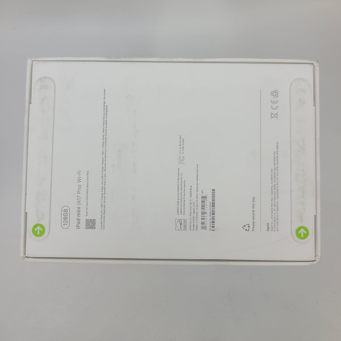 New WiFi Only Apple iPad Mini (A17 Pro) 128GB Blue MXN73LL/A