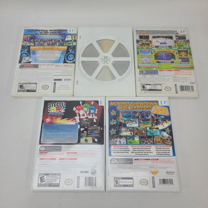 Nintendo Wii 5 Game Lot DDR Hottest Party 2 Wipeout Deca Sports 2 M&M Kart Racing