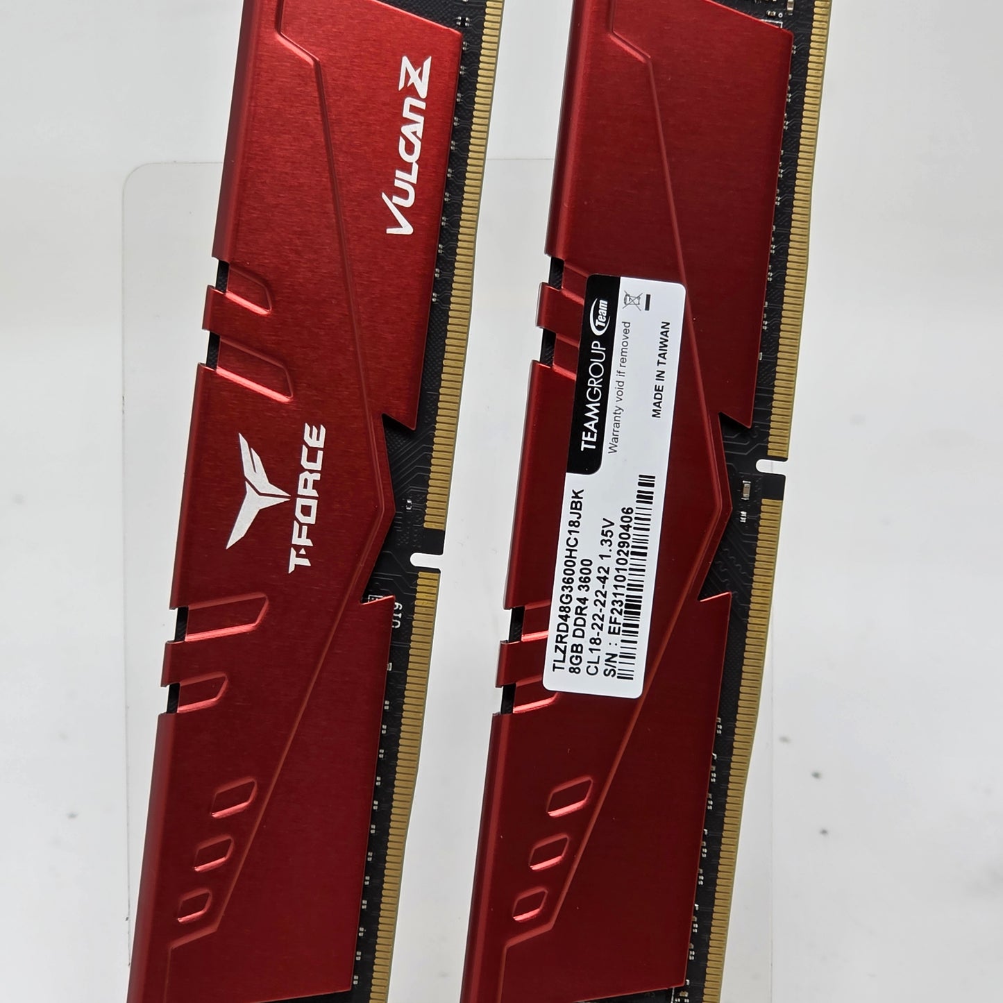 TeamGroup T-Force Vulcan Z Red 16GB (2x8GB) RAM DDR4 3600MHz 