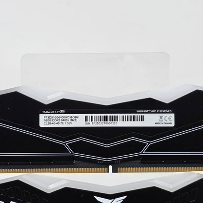 TeamGroup T-Force Delta RGB 32GB (2x16GB) RAM DDR5 6400MHz FF3D516G6400HC38GBK