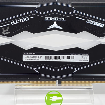 TeamGroup T-Force Delta RGB 32GB (2x16GB) RAM DDR5 6400MHz FF3D516G6400HC38GBK