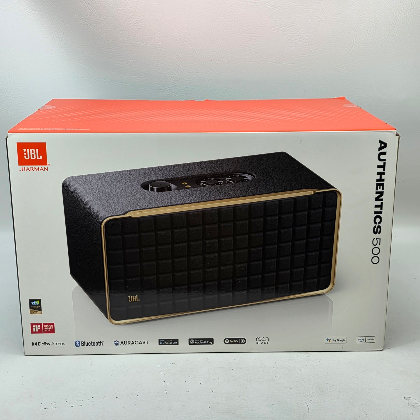 New JBL Authentics 500 Smart Home Speaker Black JBLAUTH500BLKAM