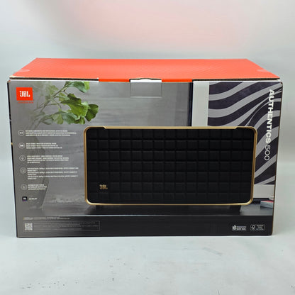 New JBL Authentics 500 Smart Home Speaker Black JBLAUTH500BLKAM