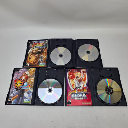 Lot of 4 Sony PS2 Games Art of Fighting Fatal Fury Street Fighter FF XII