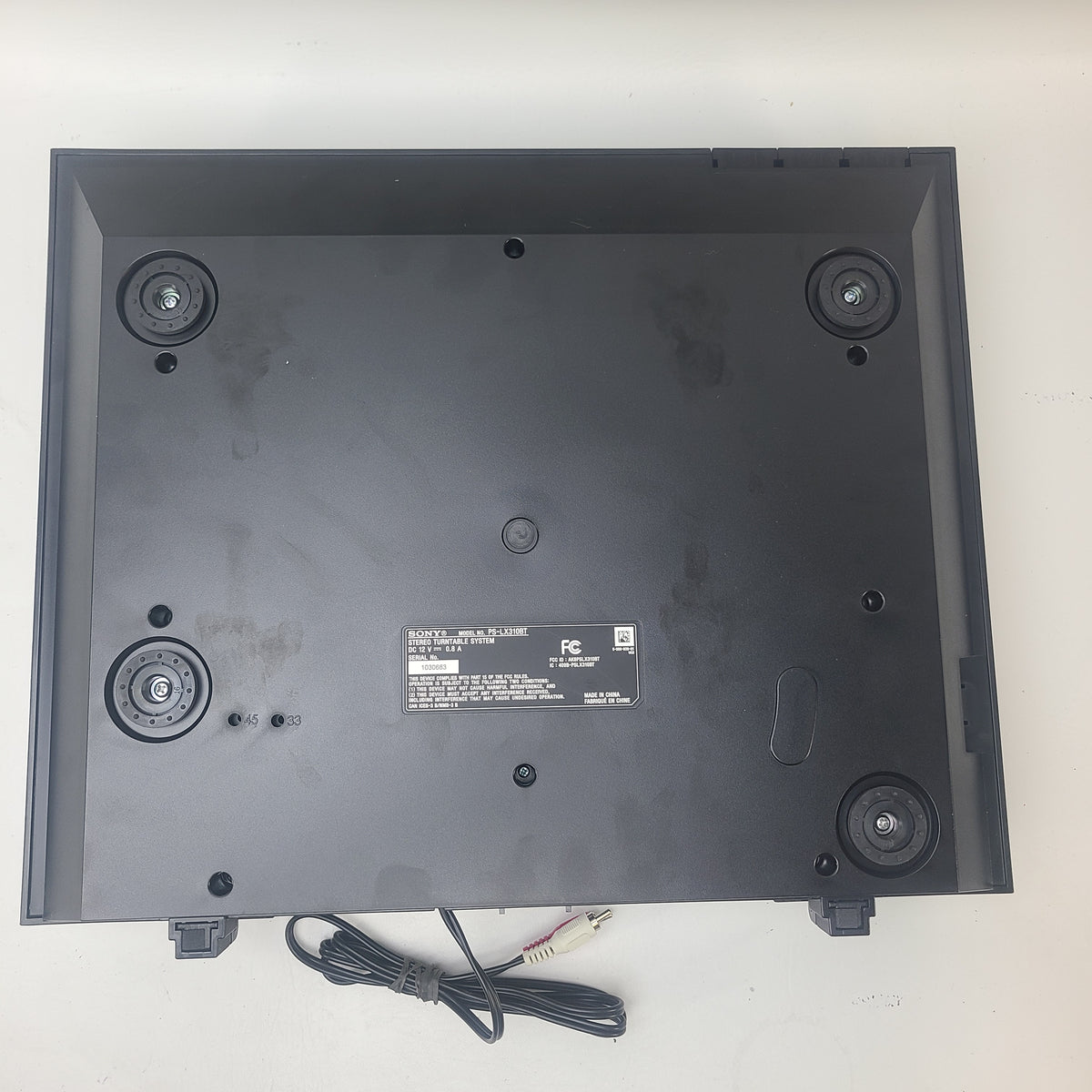 Sony PS-LX310BT Bluetooth Turntable Black Record Player Weight Ceramic Disc
