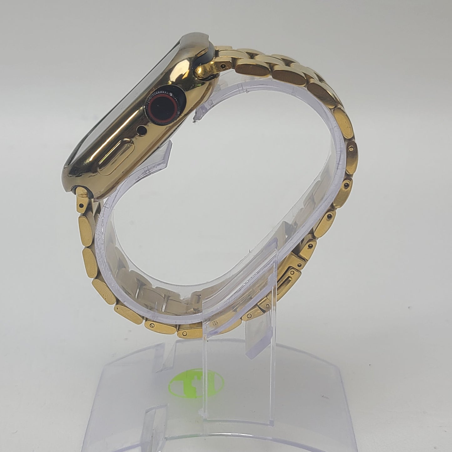 Apple Watch Series 9 45mm Midnight Aluminum GPS MRMF3LL/A Gold Stainless Link Band