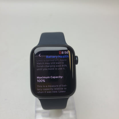 Unlocked Apple Watch SE 3 44MM Midnight Aluminum Black Sport Band MEPJ4LW/A