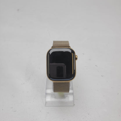 Unlocked Apple Watch Series 11 46MM Gold Titanium Gold Milanese Loop MFD84LW/A