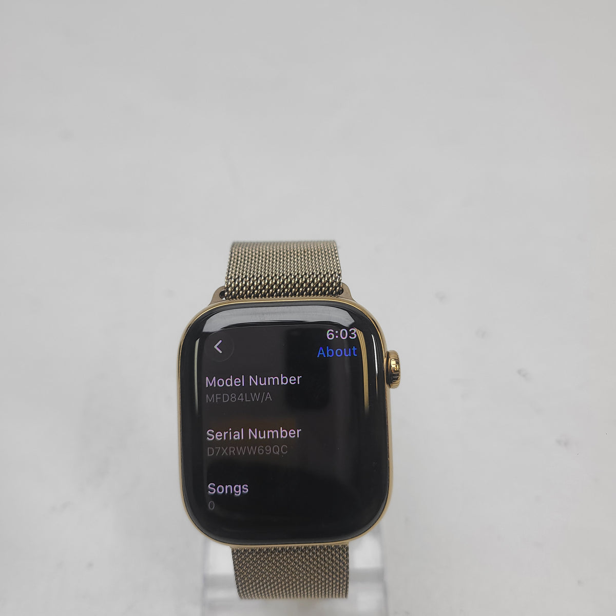 Unlocked Apple Watch Series 11 46MM Gold Titanium Gold Milanese Loop MFD84LW/A