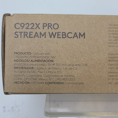 Logitech C922x Pro Stream Webcam Full 1080p HD Camera