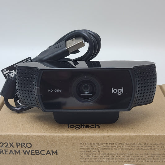 Logitech C922x Pro Stream Webcam Full 1080p HD Camera