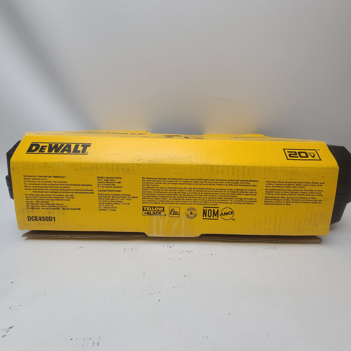 New DeWALT 20V MAX Copper Swage Tool Kit DCE450D1 w/Battery & Charger