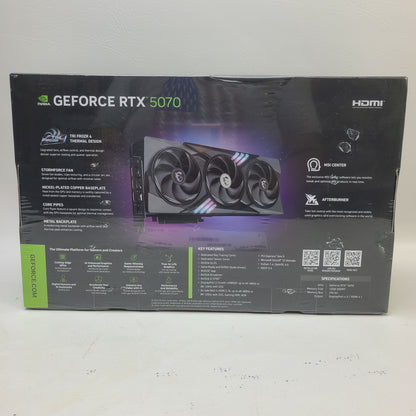 New MSI GeForce RTX 5070 Gaming Trio OC 12GB GDDR7 Graphics Card 